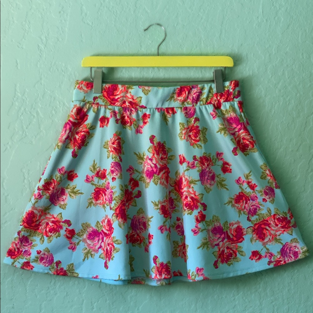 floral circle skirt